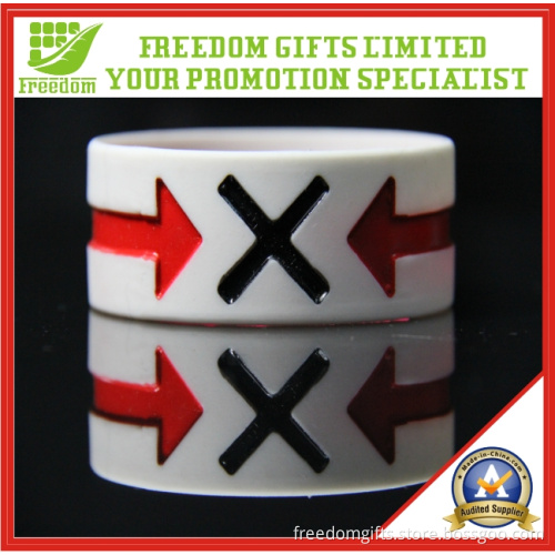 Color Filled 1 Inch Silicone Band